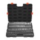 Galvučių rinkinys, 104 vnt., 9,5 mm, 6–24 mm, CR-V plienas, automobilių remontui