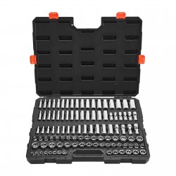 Galvučių rinkinys, 104 vnt., 9,5 mm, 6–24 mm, CR-V plienas, automobilių remontui