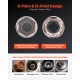 Galvučių rinkinys, 104 vnt., 9,5 mm, 6–24 mm, CR-V plienas, automobilių remontui