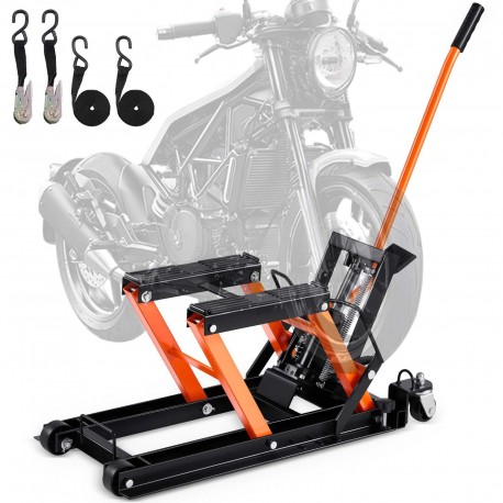 Hidraulinis žirklinis keltuvas motociklams/ATV, krovinys iki 700 kg, aukštis 12-38,5 cm