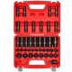 Smūginių galvučių rinkinys 39vnt, 6 briaunų, 9-30mm, Cr-V plienas